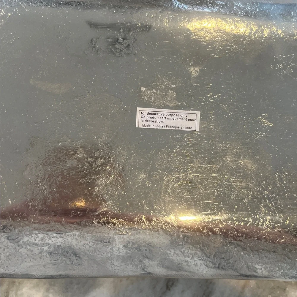 Z Gallerie Silver Metal Turtle Tray RARE